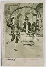 AK München Münchener Schäfflertanz 1900 Münchner Kindl Oktoberfest