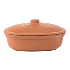 RÖMERTOPF Brottopf Brotkasten MEDIUM OVAL Terracotta 29,5 cm