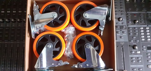 125mm gebremste flightcase - 125mm,