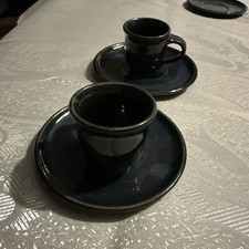 4 teilig glasiert Tongeschirr