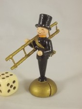 Sehr alte Steinbach Erzgebirge Holzfigur Schornsteinfeger Western Zone 50/60er?