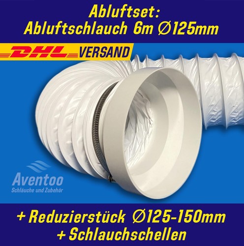 Abluftset abluftschlauch - abluftset, 6m