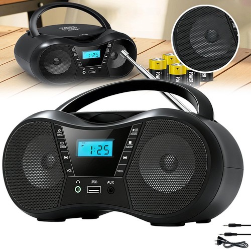 Tragbarer player radio - tragbarer, cd-player