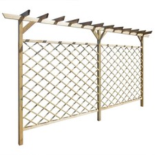 Gartenpergola Jägerzaun