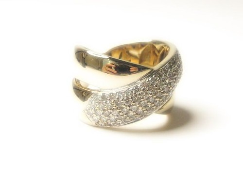 Christ crossover ring gold - gold, 585