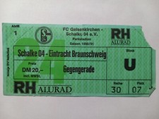 Eintrittskarte/Ticket Fußball