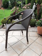 4 Kunststoffgeflecht-Sessel 