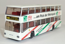 Wiking -  MAN SD 202 Doppeldeckerbus "PAB am Puls der Zeit", 1:87 #25-SV1151/K19