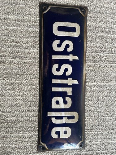 Altes emaille strassenschild - altes,