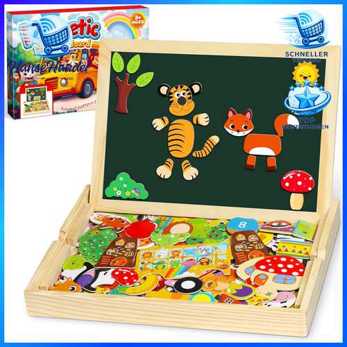 Magnetisches holzpuzzle - magnetisches,