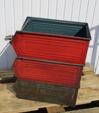 3x Lager Sichtbox Blech Box