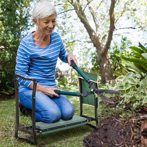 Outsunny kniebank gartenhocker - kniebank,