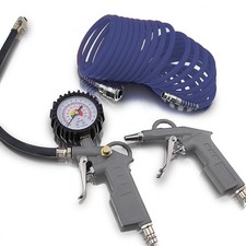 Luftdruckmesser Luftdruckprüfer Kompressor Reifendruck Schlauch Set 3tlg Bituxx