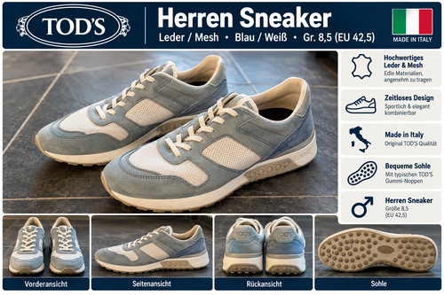 Tod herren sneaker leder - tod's,