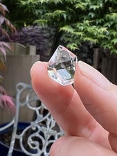 Herkimer diamond double - diamond, water