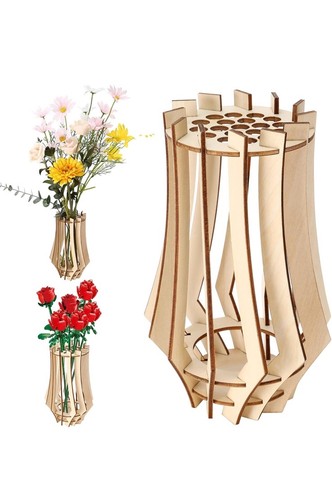 Stück holzvase für - holzvase,