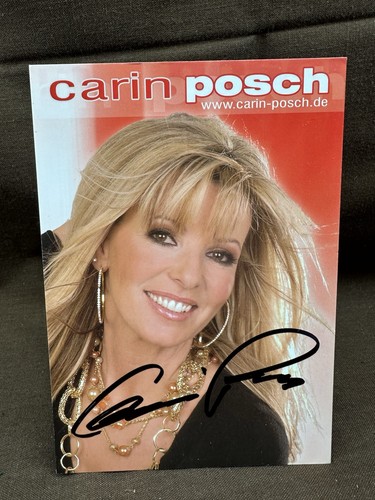 Autogrammkarte carin posch - ",