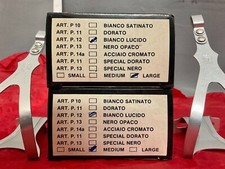 Vintage NOS new in BOX Georges Sorel Pedalhaken toe clips Alu Bianco lucido M+L