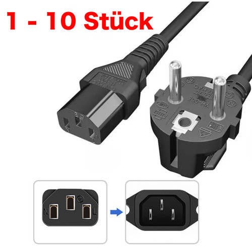 10x kaltgerätekabel - 5x,