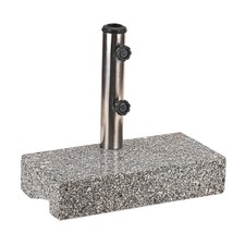 Sonnenschirmständer Schirmständer Sonnenschirm rechteckig halb 25 kg Granit