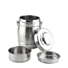  Tragbare kreative Brotdose Vakuum Edelstahl Doppelschichten Isolierung Brotdose