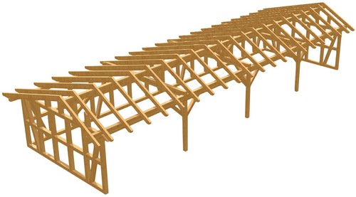 Fachwerk remise burg - -,