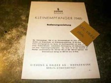 Siemens Kleinempfänger 1946