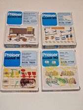 preiser h0 konvolut Bausätze, 17186,17102,17177,79554 Unbebaut In Ovp