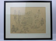 Unikat, signierte Studie, Rudi