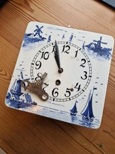 Antik Küchenuhr Porzellan