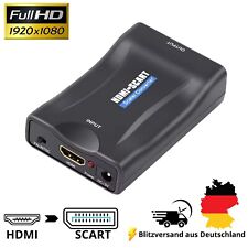 HDMI auf SCART Adapter Konverter AV Wandler 1080P Full HD TV Scaler + Kabel NEU