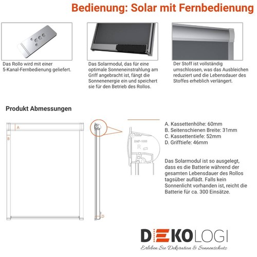 Verdunkelungsrollo mit