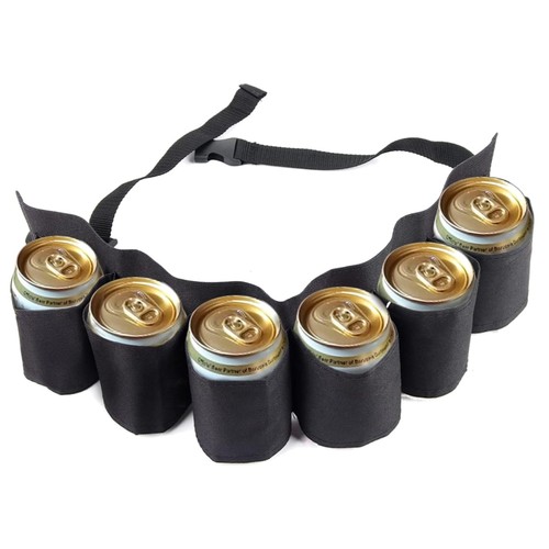 Biergürtel sixpack 6 dosen - -,