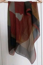 Herbsttuch Schal Tuch Umschlagtuch Halstuch Brauntöne 
