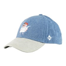 Bavarian Caps "Aloisius" - denim (Curved Kappe) Basecap Stickerei Button-Strap