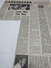 Slade  -  3/4  page picture/ text from the UK Magazin JACKIE 1975