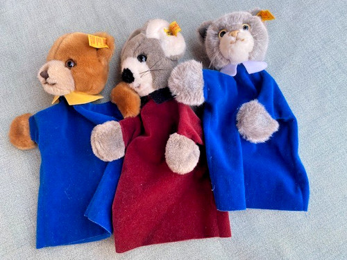 Steiff vintage handpuppen - 3,