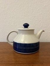 Rörstrand KOKA Sweden Teekanne Porzellan Blau Hertha Bengtson