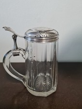 Bierkrug Silber 800 jugendstil 16cm