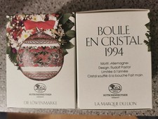 Hutschenreuther  Kristallglas Weihnachtskugel 1994