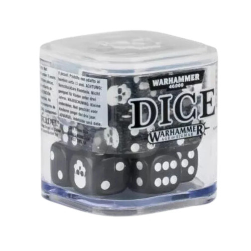 Citadel 12mm dice set black - set,