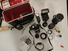 Spiegelreflexkamera Ausrüstung*Revueflex SD1*+3 Objektive+Blitzgeräte+Autoknips 