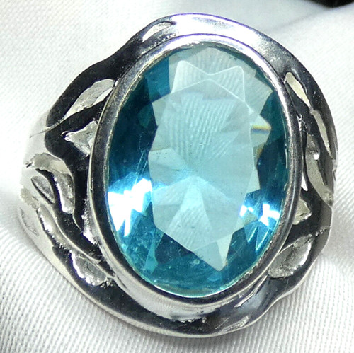 Blautopas ring 925 - blautopas,