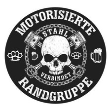 Aufkleber Motorisierte Randgruppe Biker Motorrad Spruch MC Club Hardcore Support