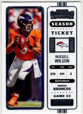 2022 Panini Contenders Football Russell Wilson No. 30 Denver Broncos