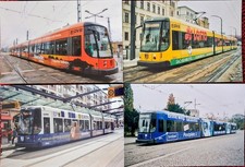 4 Fotos Straßenbahn Dresden