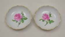Meissen Schwerter Neuer Ausschnitt - Rote Rose - 2 Mini Schälchen