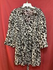 ? Okey bluse 44 damen Langarm Tigermuster?