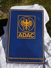 Altes Emailschild ADAC Automobil Club 60er Jahre Werbeschild Emaille 60 x 40 cm