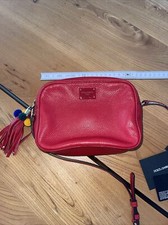 DolceGabbana Handtasche Original rot mit LEO Leder Crossover